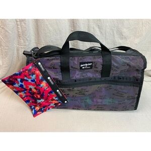 Baron Von Fancy X Le sport Sac Weekender Duffle Bag NWOT